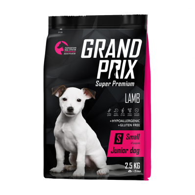 GRAND PRIX. Сухой корм с ягненком для щенков собак мелких и миниатюрных пород (2,5 кг)