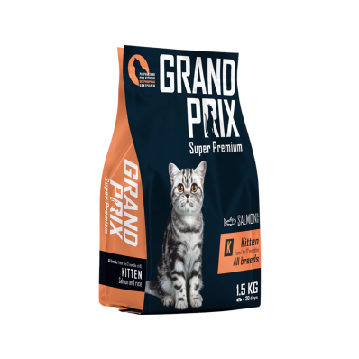 GRAND PRIX сухой корм для котят с лососем 1,5 кг